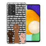 Samsung Galaxy A72 BLM Equality Stand With You Double Layer Phone Case Cover
