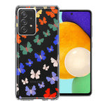 Samsung Galaxy A72 Colorful Butterflies Design Double Layer Phone Case Cover