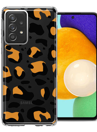 Samsung Galaxy A72 Classic Animal Wild Leopard Jaguar Print Double Layer Phone Case Cover