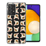 Samsung Galaxy A72 Frenchie Bulldog Polkadots Design Double Layer Phone Case Cover