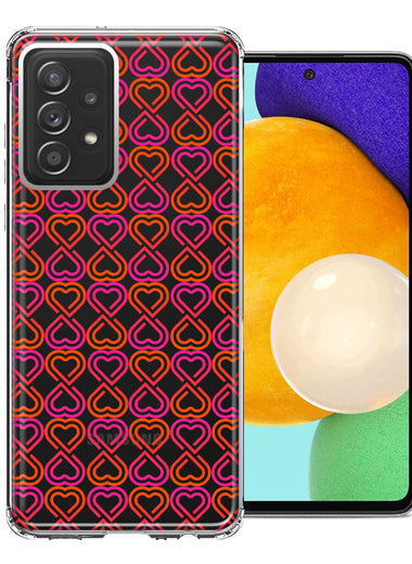 Samsung Galaxy A72 Infinity Hearts Design Double Layer Phone Case Cover