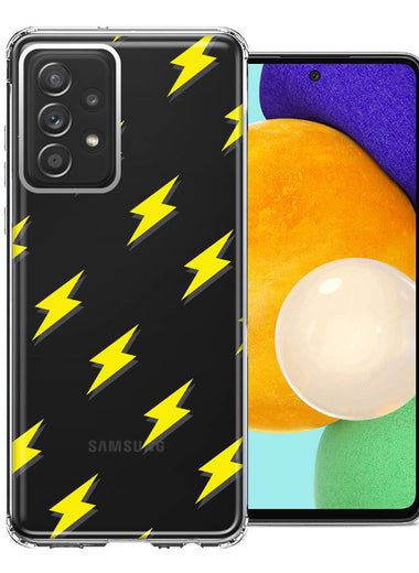 Samsung Galaxy A72 Electric Lightning Bolts Design Double Layer Phone Case Cover