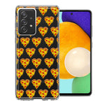 Samsung Galaxy A72 Pizza Hearts Polka dots Design Double Layer Phone Case Cover