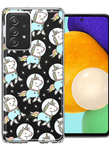 Samsung Galaxy A72 Space Unicorns Design Double Layer Phone Case Cover