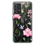 Samsung Galaxy A72 Spring Pastel Wild Flowers Summer Classy Elegant Beautiful Hybrid Protective Phone Case Cover