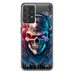 Samsung Galaxy A72 Cyberpunk Machine Headphones Skull Double Layer Phone Case Cover