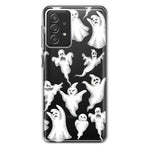 Samsung Galaxy A72 Cute Halloween Spooky Floating Ghosts Horror Scary Hybrid Protective Phone Case Cover