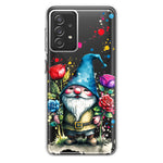 Samsung Galaxy A72 Gnome Red Purple Blue Roses Garden Hybrid Protective Phone Case Cover