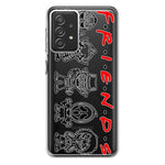 Samsung Galaxy A72 Cute Halloween Spooky Horror Scary Characters Friends Hybrid Protective Phone Case Cover