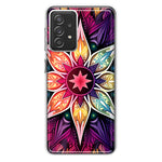 Samsung Galaxy A72 Mandala Geometry Abstract Star Pattern Hybrid Protective Phone Case Cover