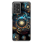 Samsung Galaxy A72 Mandala Geometry Abstract Multiverse Pattern Hybrid Protective Phone Case Cover