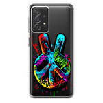 Samsung Galaxy A72 Peace Graffiti Painting Art Hybrid Protective Phone Case Cover