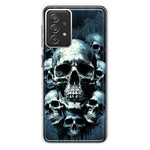 Samsung Galaxy A72 Graveyard Death Dream Skulls Double Layer Phone Case Cover