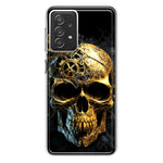 Samsung Galaxy A72 Steampunk Skull Science Fiction Machinery Double Layer Phone Case Cover