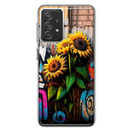 Samsung Galaxy A72 Sunflowers Graffiti Painting Art Hybrid Protective Phone Case Cover