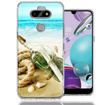 LG Aristo 5/K31/Fortune 3 Beach Message Bottle Design Double Layer Phone Case Cover