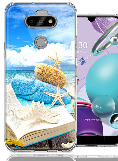 LG Aristo 5/K31/Fortune 3 Beach Reading Design Double Layer Phone Case Cover