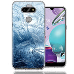 LG Aristo 5/K31/Fortune 3 Blue Ice Design Double Layer Phone Case Cover