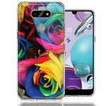 LG Aristo 5/K31/Fortune 3 Colorful Roses Design Double Layer Phone Case Cover
