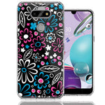 LG Aristo 5/K31/Fortune 3 Cute Daisies Design Double Layer Phone Case Cover