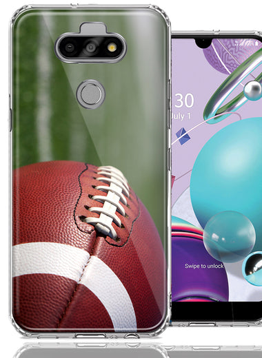 LG Aristo 5/K31/Fortune 3 Football Design Double Layer Phone Case Cover