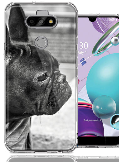 LG Aristo 5/K31/Fortune 3 French Bulldog Design Double Layer Phone Case Cover