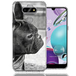 LG Aristo 5/K31/Fortune 3 French Bulldog Design Double Layer Phone Case Cover