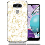 LG Aristo 5/K31/Fortune 3 Gold Marble Design Double Layer Phone Case Cover