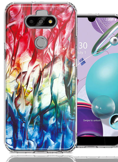 LG Aristo 5/K31/Fortune 3 Land Sea Abstract Design Double Layer Phone Case Cover