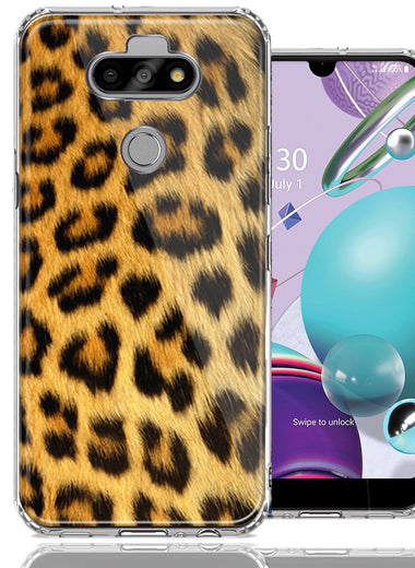 LG Aristo 5/K31/Fortune 3 Classic Leopard Design Double Layer Phone Case Cover