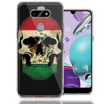 LG Aristo 5/K31/Fortune 3 Mexico Flag Skull Design Double Layer Phone Case Cover
