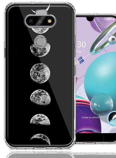 LG Aristo 5/K31/Fortune 3 Moon Transitions Design Double Layer Phone Case Cover
