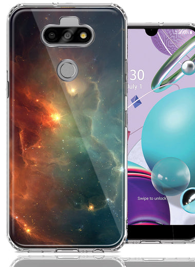 LG Aristo 5/K31/Fortune 3 Nebula Design Double Layer Phone Case Cover