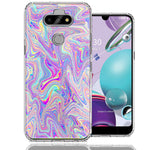 LG Aristo 5/K31/Fortune 3 Paint Swirl Design Double Layer Phone Case Cover