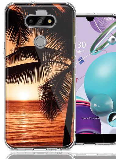 LG Aristo 5/K31/Fortune 3 Paradise Sunset Design Double Layer Phone Case Cover