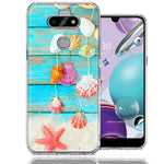 LG Aristo 5/K31/Fortune 3 Seashell Wind chimes Design Double Layer Phone Case Cover