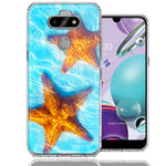 LG Aristo 5/K31/Fortune 3 Ocean Starfish Design Double Layer Phone Case Cover
