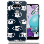 LG Aristo 5/K31/Fortune 3 Starry Evil Eyes Design Double Layer Phone Case Cover
