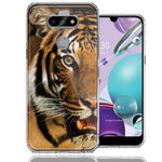 LG Aristo 5/K31/Fortune 3 Tiger Face Design Double Layer Phone Case Cover