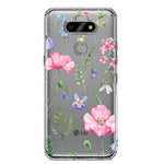 LG Aristo 5 Spring Pastel Wild Flowers Summer Classy Elegant Beautiful Hybrid Protective Phone Case Cover