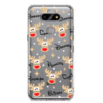 LG Aristo 5 Red Nose Reindeer Christmas Winter Holiday Hybrid Protective Phone Case Cover