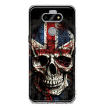 LG Aristo 5 British UK Flag Skull Hybrid Protective Phone Case Cover