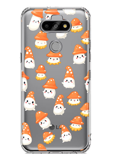 LG Aristo 5 Cute Cartoon Mushroom Ghost Characters Hybrid Protective Phone Case Cover