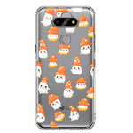 LG Aristo 5 Cute Cartoon Mushroom Ghost Characters Hybrid Protective Phone Case Cover