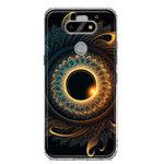 LG Aristo 5 Mandala Geometry Abstract Eclipse Pattern Hybrid Protective Phone Case Cover