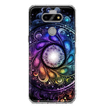 LG Aristo 5 Mandala Geometry Abstract Galaxy Pattern Hybrid Protective Phone Case Cover