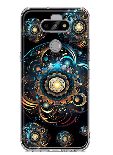LG Aristo 5 Mandala Geometry Abstract Multiverse Pattern Hybrid Protective Phone Case Cover