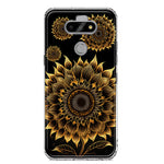 LG Aristo 5 Mandala Geometry Abstract Sunflowers Pattern Hybrid Protective Phone Case Cover
