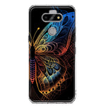 LG Aristo 5 Mandala Geometry Abstract Butterfly Pattern Hybrid Protective Phone Case Cover