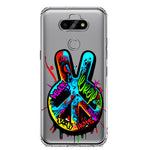 LG Aristo 5 Peace Graffiti Painting Art Hybrid Protective Phone Case Cover